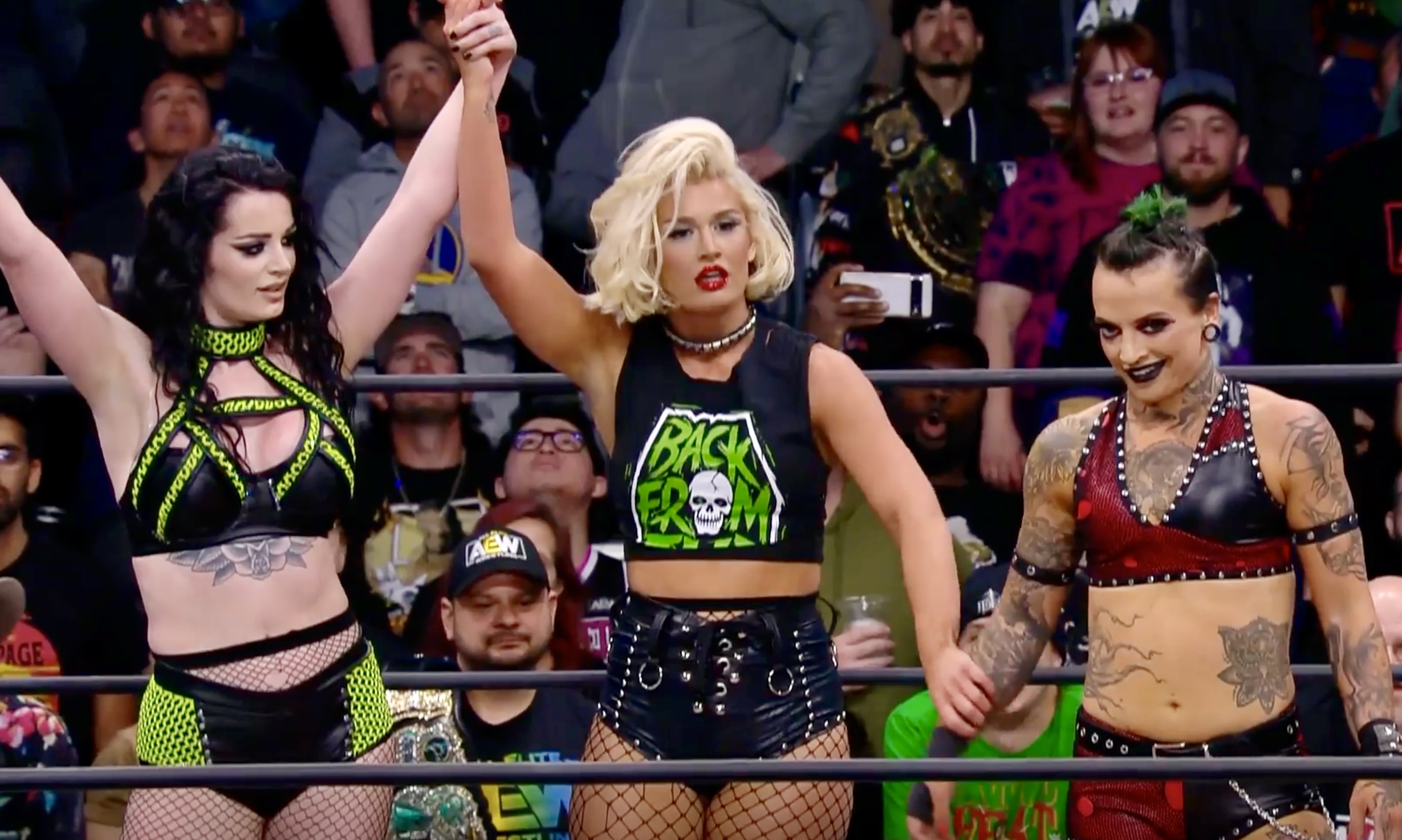 Ruby Soho Aligns With Saraya And Toni Storm After Aew Womens Title Match