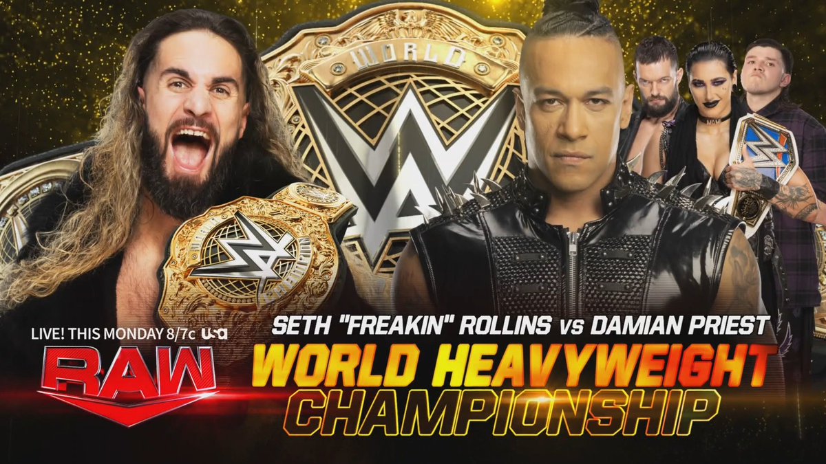 Damian Priest To Face Seth Rollins For WWE World Heavyweight