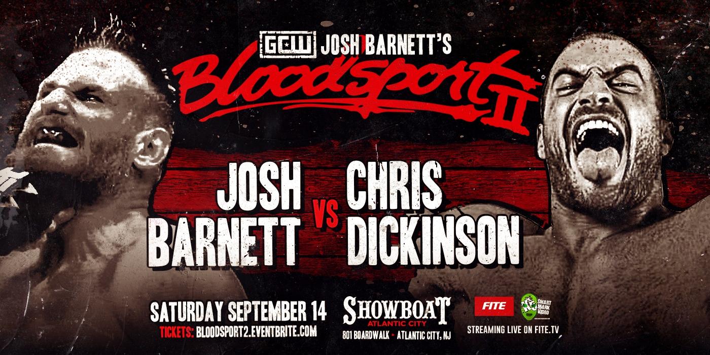 Chris Dickinson replaces Jon Moxley on Josh Barnett's Bloodsport card