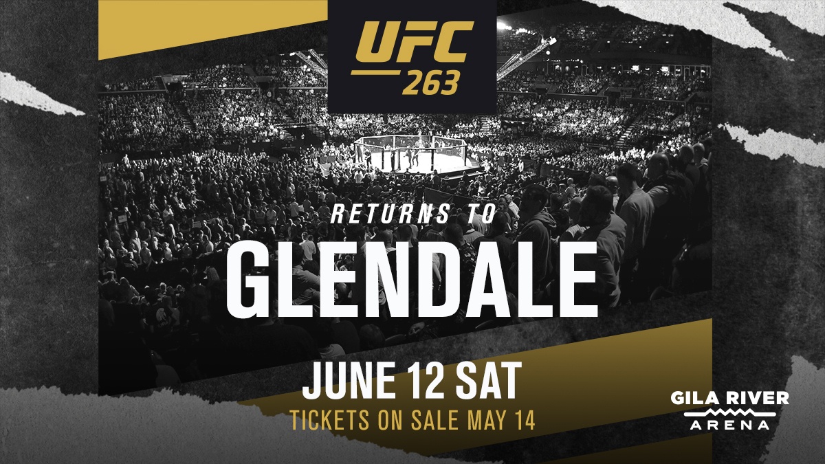 UFC 263 takes place in Arizona featuring two championship fights