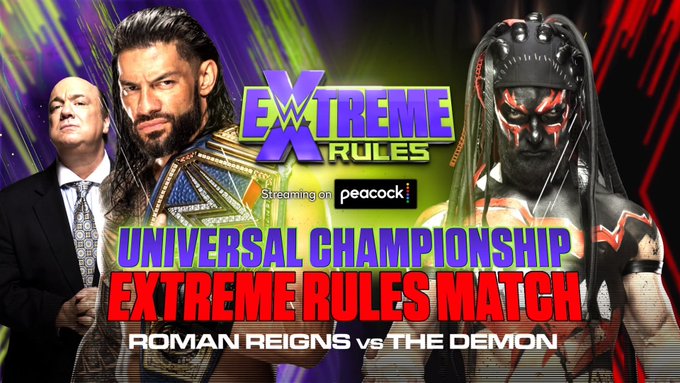 The Demon' Finn Balor vs. Roman Reigns to be an Extreme Rules match