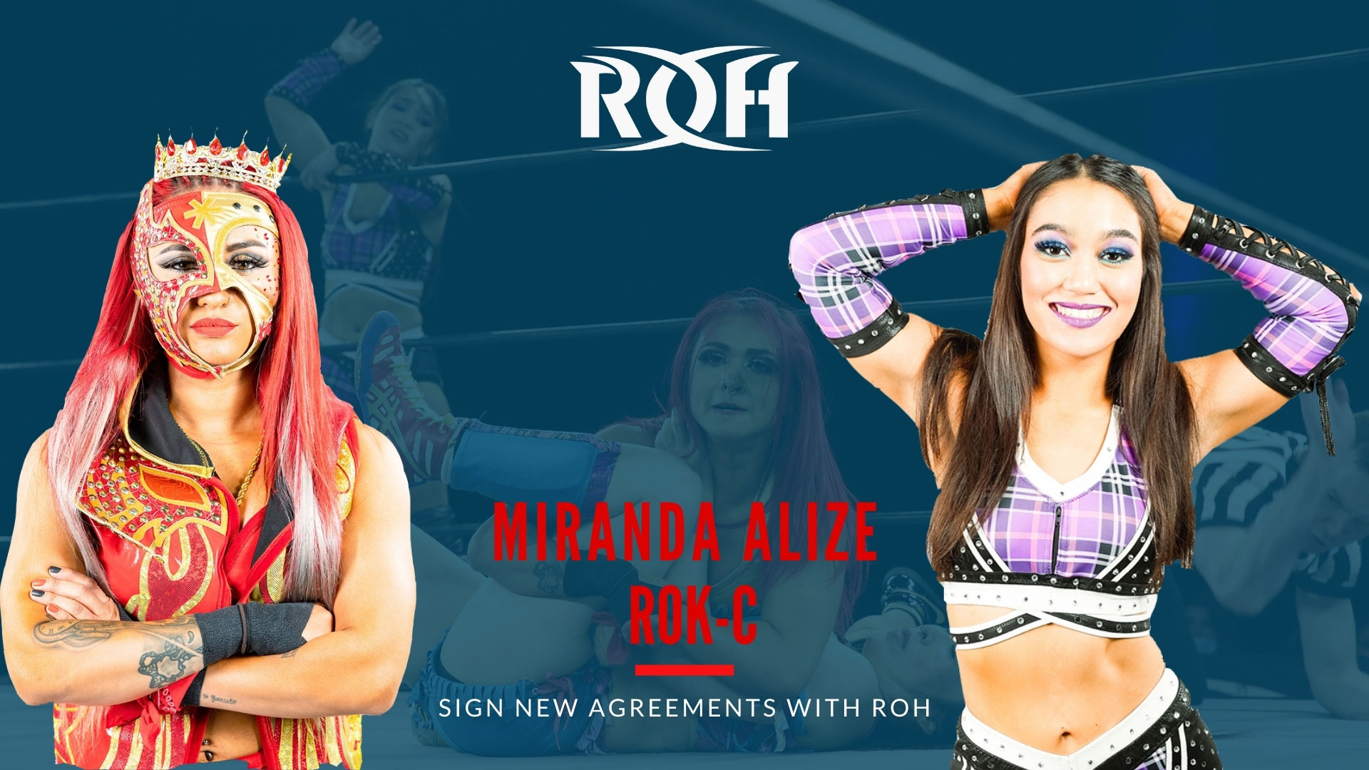 Miranda Alize and Rok-C sign with Ring of Honor