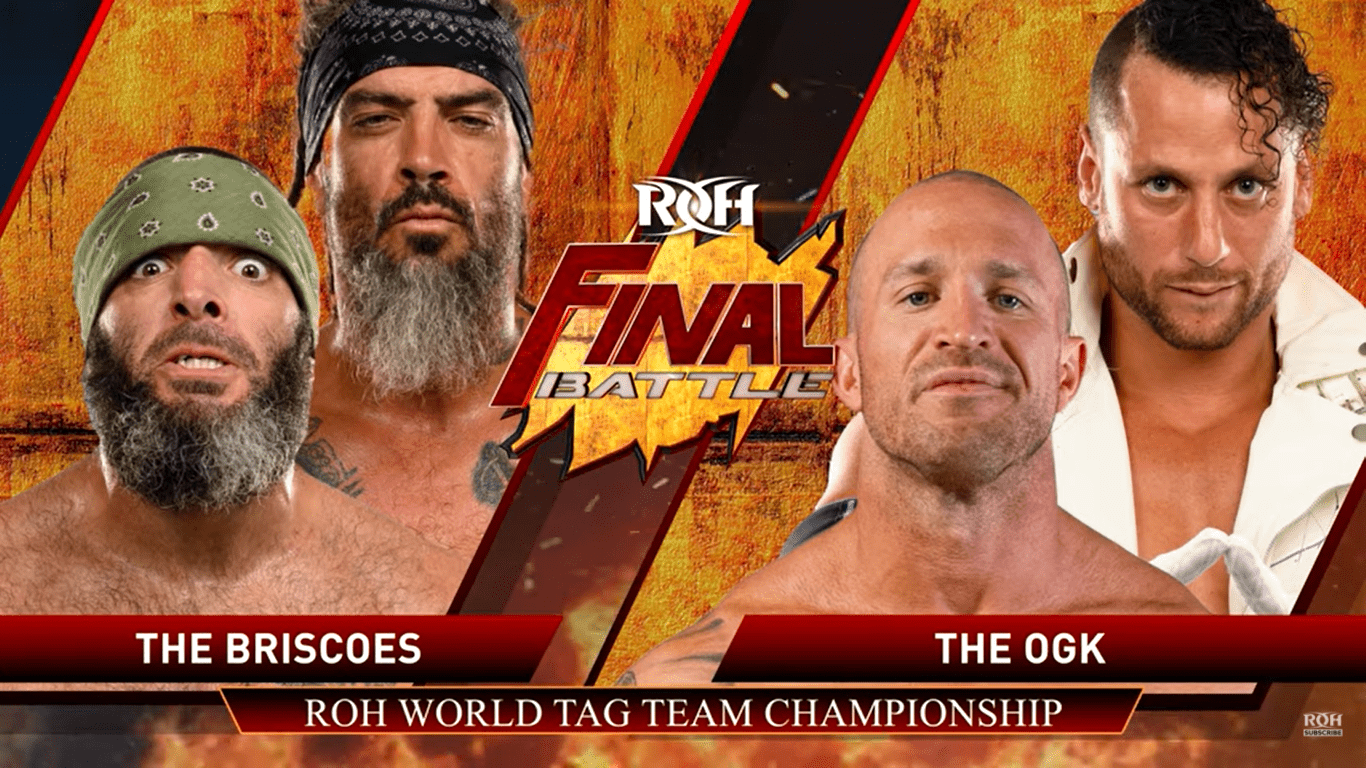 ROH World Tag Team Title match added to Final Battle