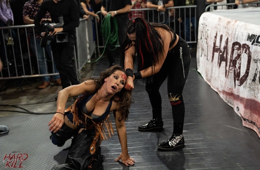 828px x 543px - Deonna Purrazzo & Mickie James planned to do bar brawl at IMPACT Hard To  Kill, had to cut their match short