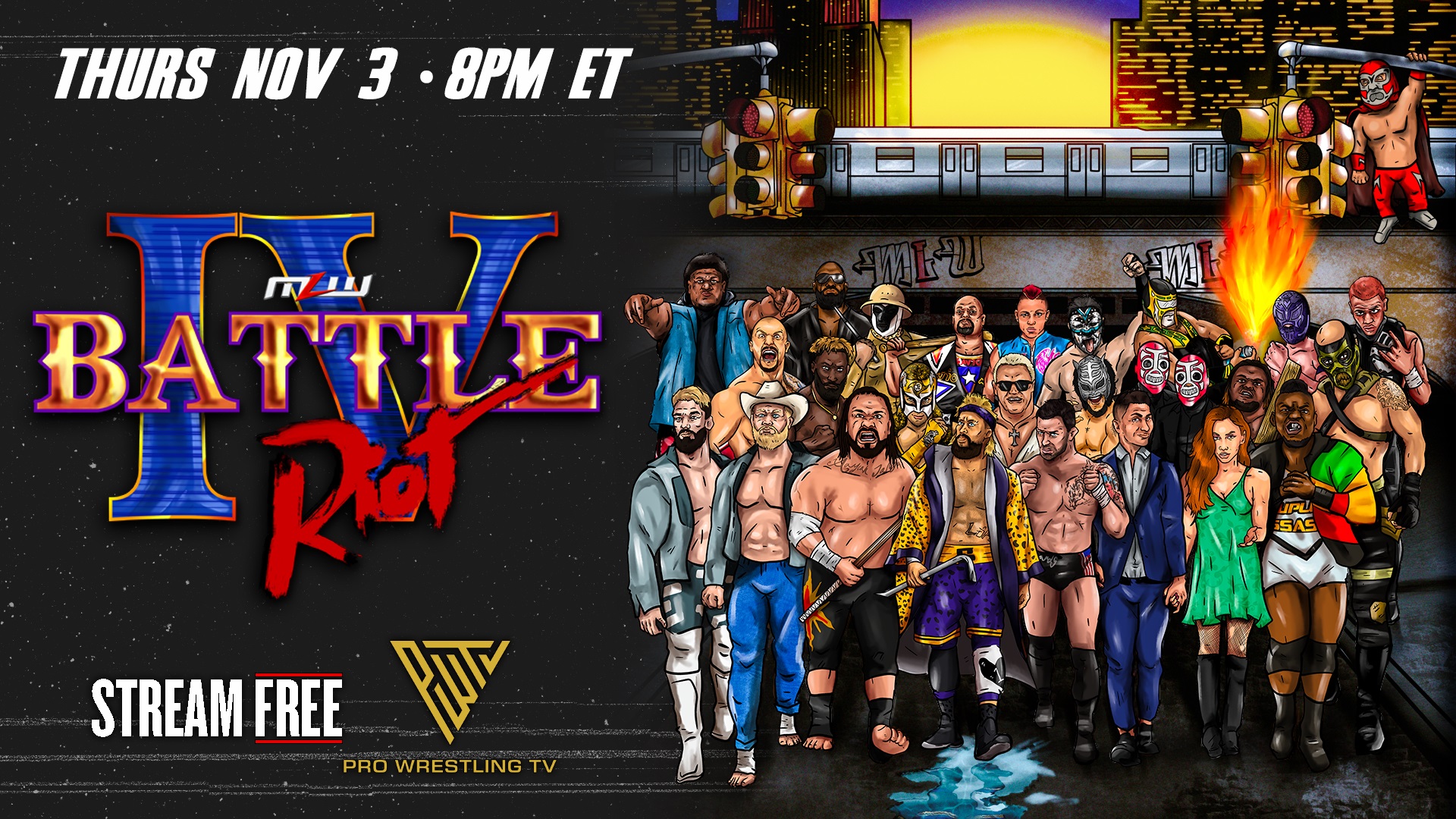 MLW Battle Riot IV Report 40person battle royal