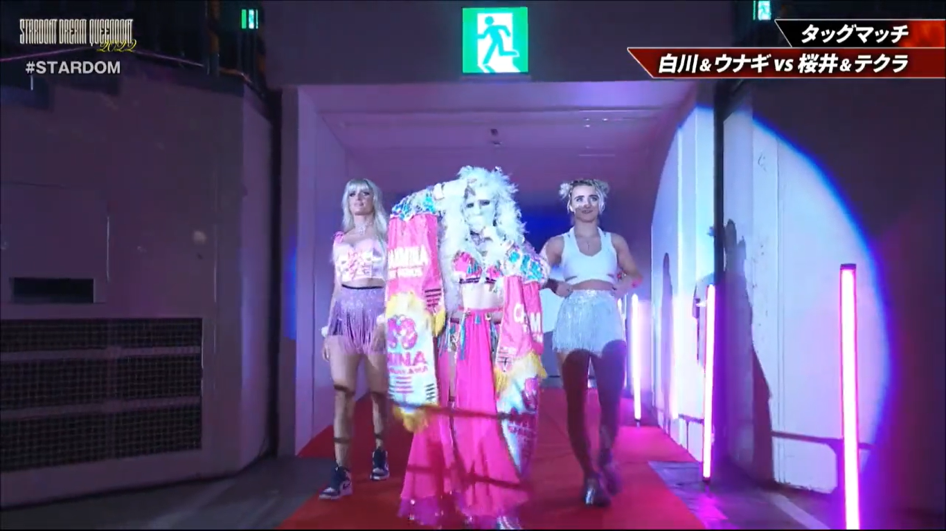 Xia Brookside & Mariah May Accompany Mina Shirakawa To The Ring At ...