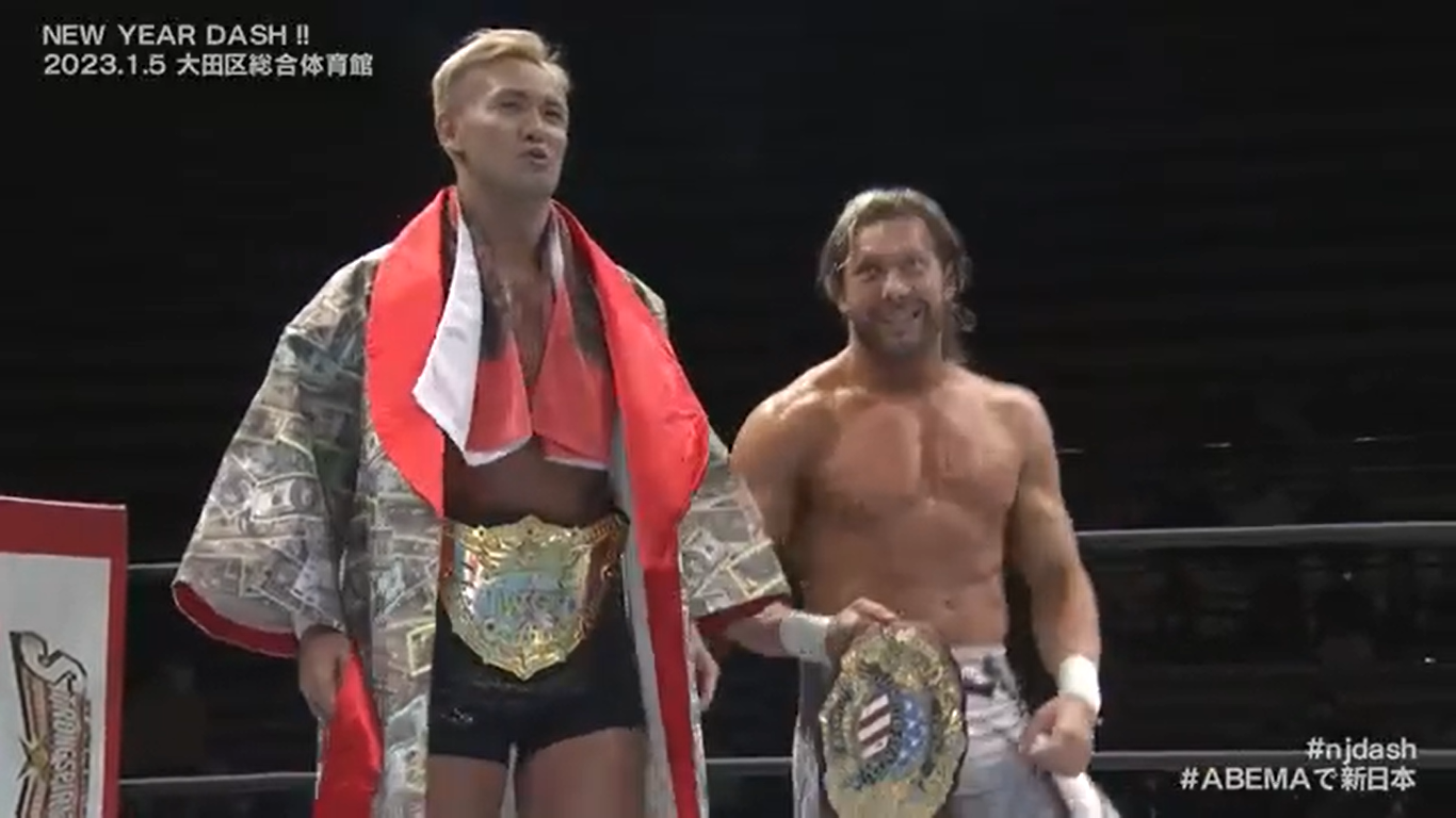 NJPW New Year Dash notes Kenny Omega Kazuchika Okada team up