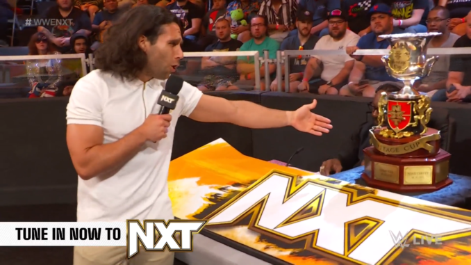 Noam Dar Arrives To Wwe Nxt Brings Heritage Cup With Him