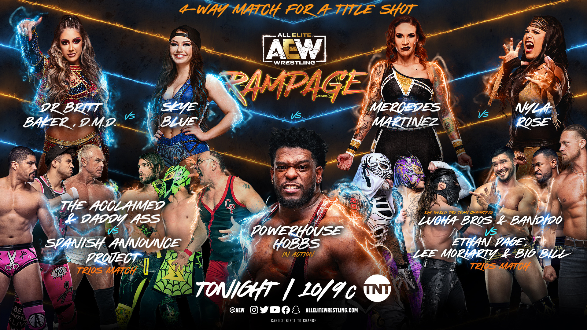 Aew Rampage Results Skye Blue Earns Title Shot Aubrey Gets Match