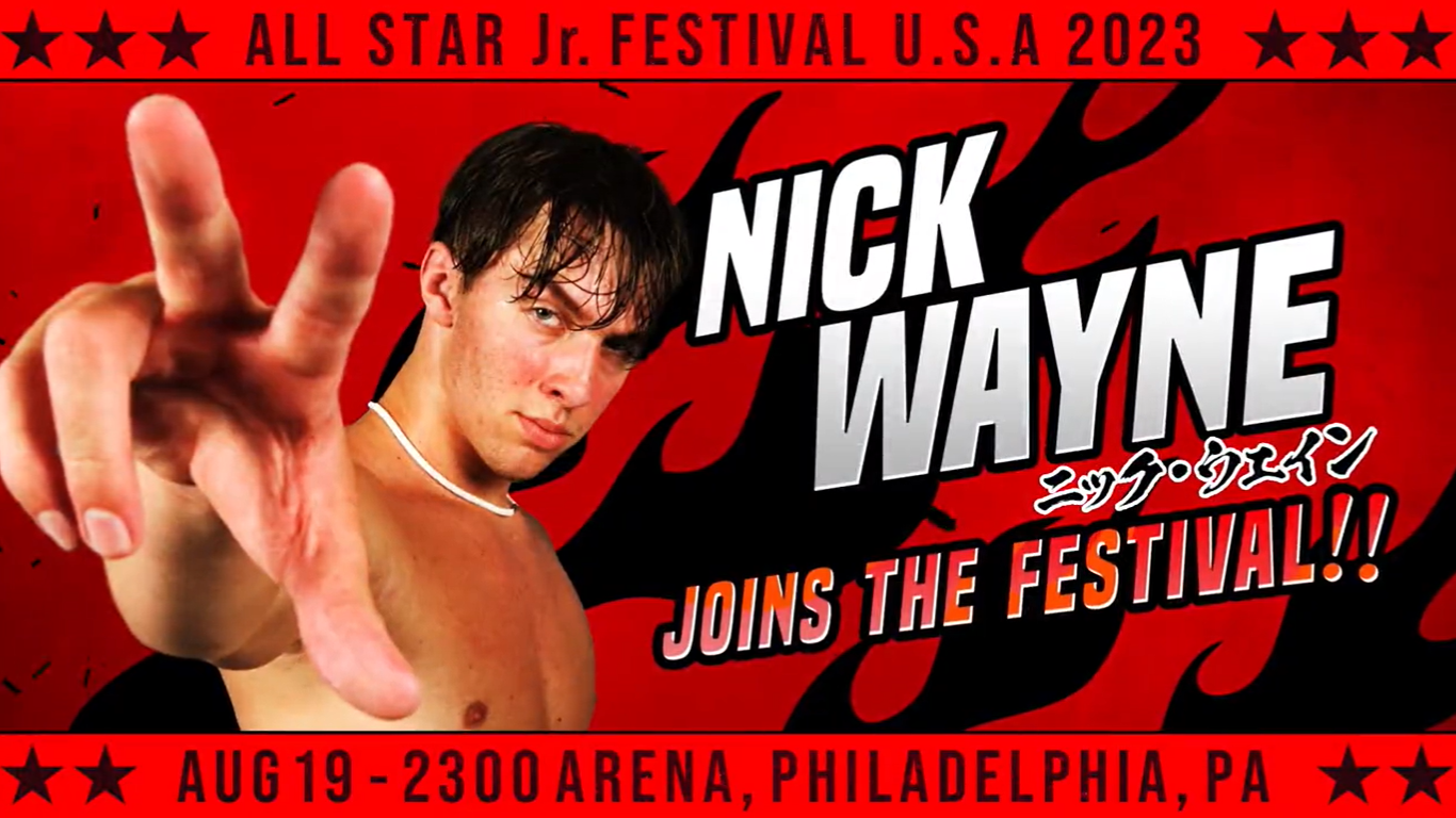 Nick Wayne announced for NJPW All Star Junior Festival