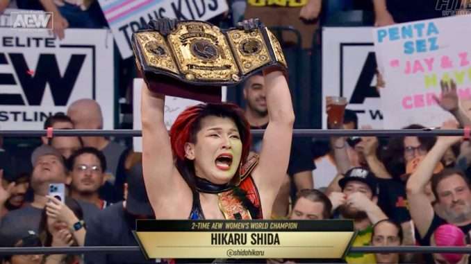 Hikaru Shida Wins Aew Womens World Championship From Toni Storm At