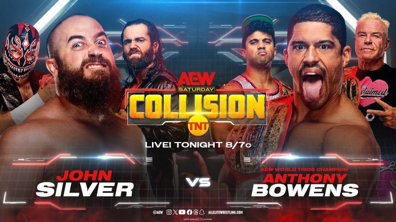 AEW Collision: John Silver replaces Evil Uno in singles match with ...