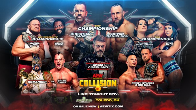 AEW Collision Results: Christian Cage vs. Bryan Danielson, Adam