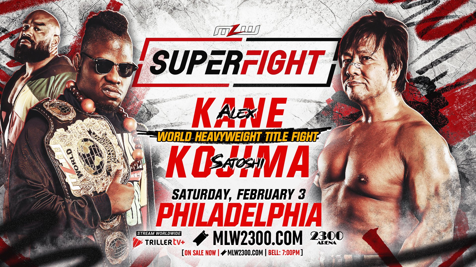 MLW SuperFight Results Alex Kane vs. Satoshi Kojima, Jacob Fatu vs