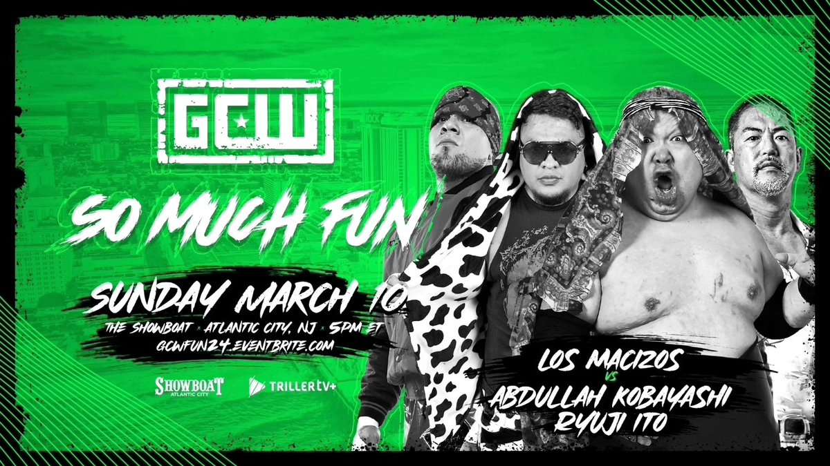 GCW So Much Fun 2024 Abdullah Kobayashi & Ryuji Ito vs. Los Macizos