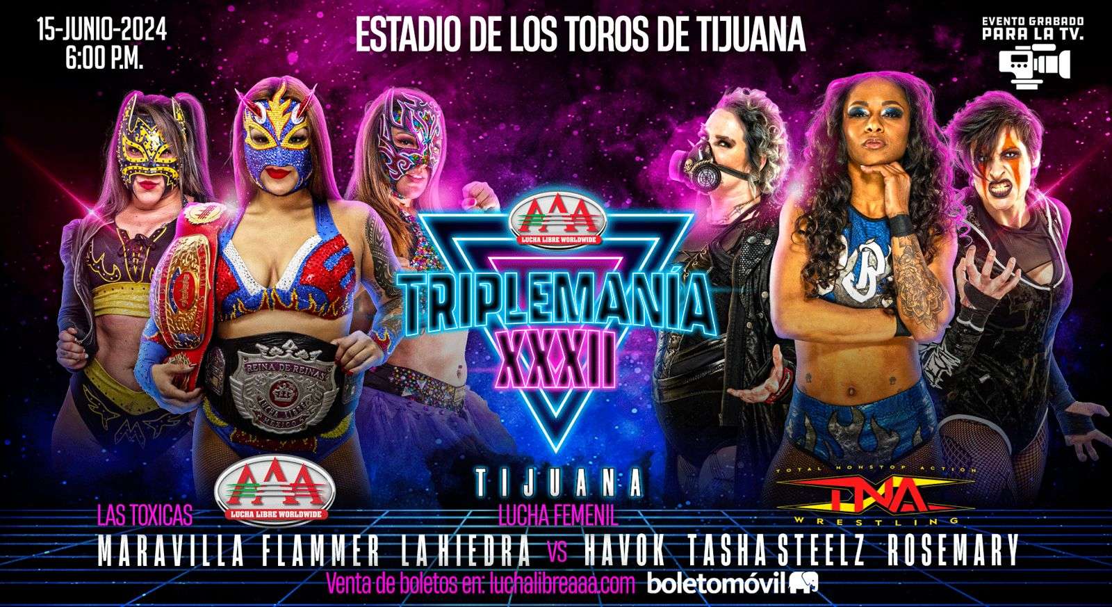 Rosemary returning to AAA, Nick Wayne, Kyle Fletcher, Komander announced  for Triplemanía XXXII: Tijuana